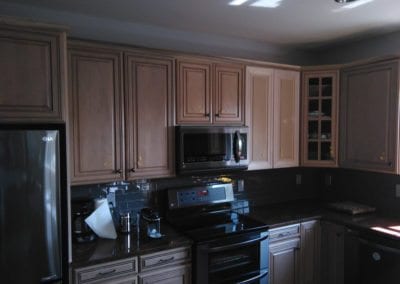 An Image of Finished Kitchen Cabinets