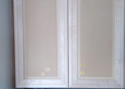 An image of refinished kitchen cabinet doors