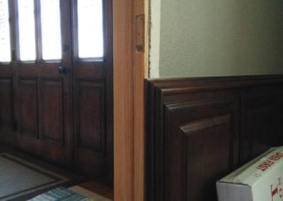Door Frame to be Matched to Surrounding Cabinets & Trim