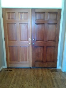 Image of Doors and Floor Matching Stain